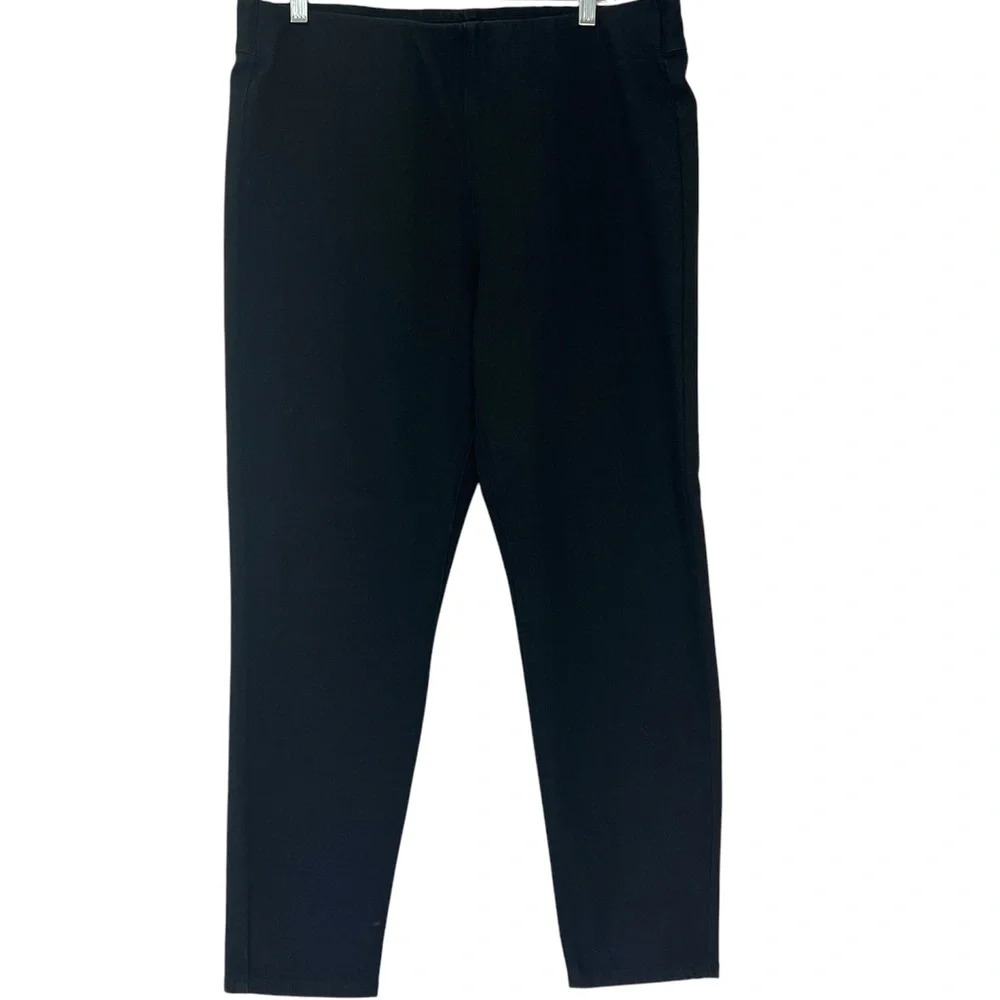 Soft Surroundings Womens Black Denim Jeggings Size XL